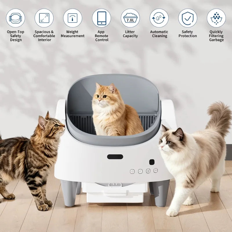 STONEY-Smart-Automatic-Open--Top-Cat-Litter-Box-info 02