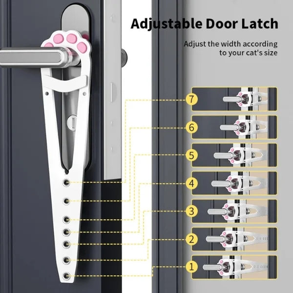 Sable Cat Accessories Adjustable Door Stopper for Pet Safety-info