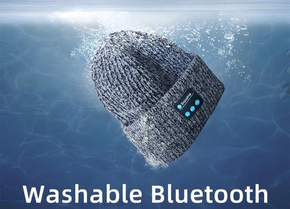 Unisex Winter Bluetooth Hat / Warm Knitted Beanie with Wireless Headphones