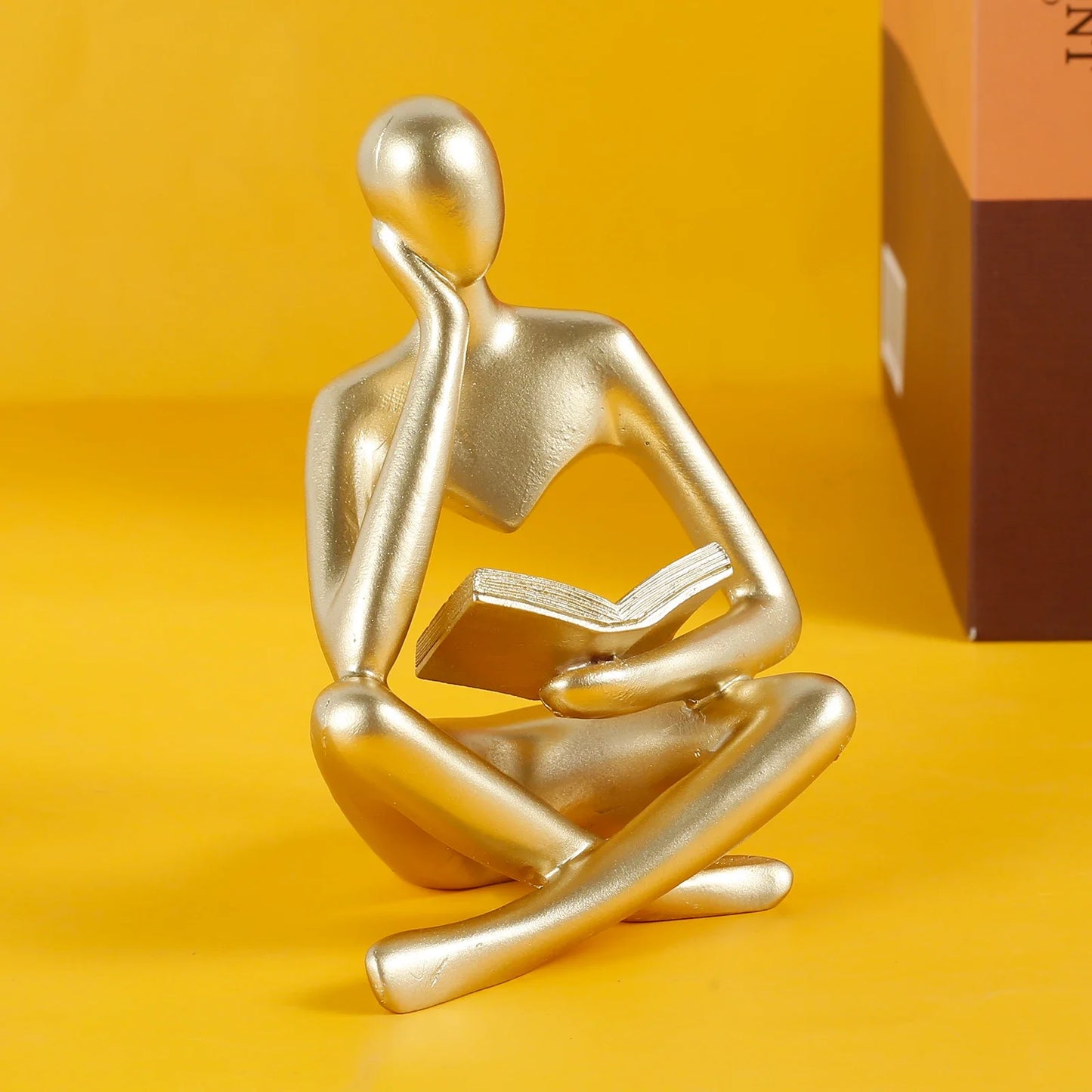 Thinker / Abstract Resin Sculpture for Shelf or Table Decoration