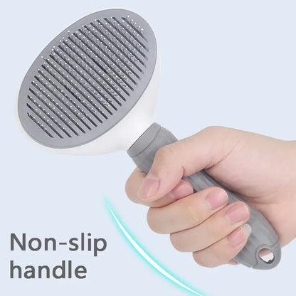 Self-Cleaning Pet Hair Remover / Cat &amp; Dog Slicker Brush