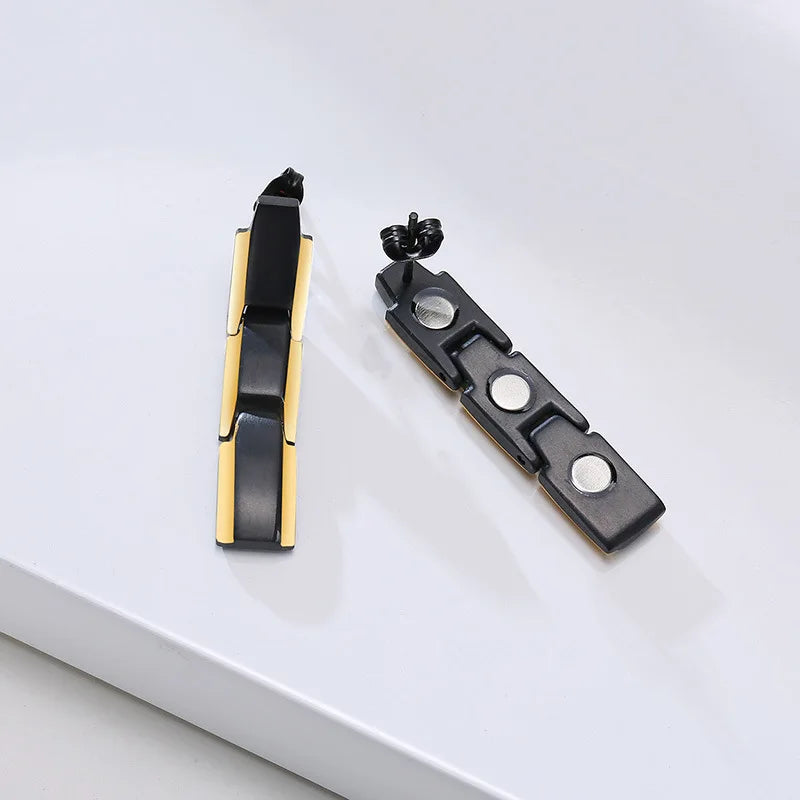 AXIONIC  Magnetic Therapeutic Titanium Earrings – Unisex