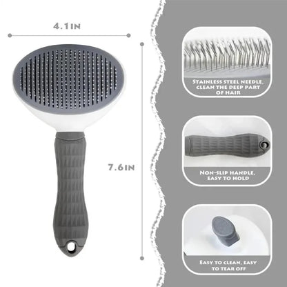 Self-Cleaning-Pet-Hair-Remover-Cat-Dog-Slicker-Brush-LINE-,.