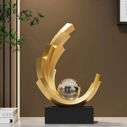 Sculpture  Modern Decorative Art Figurine for Living Room or Office
