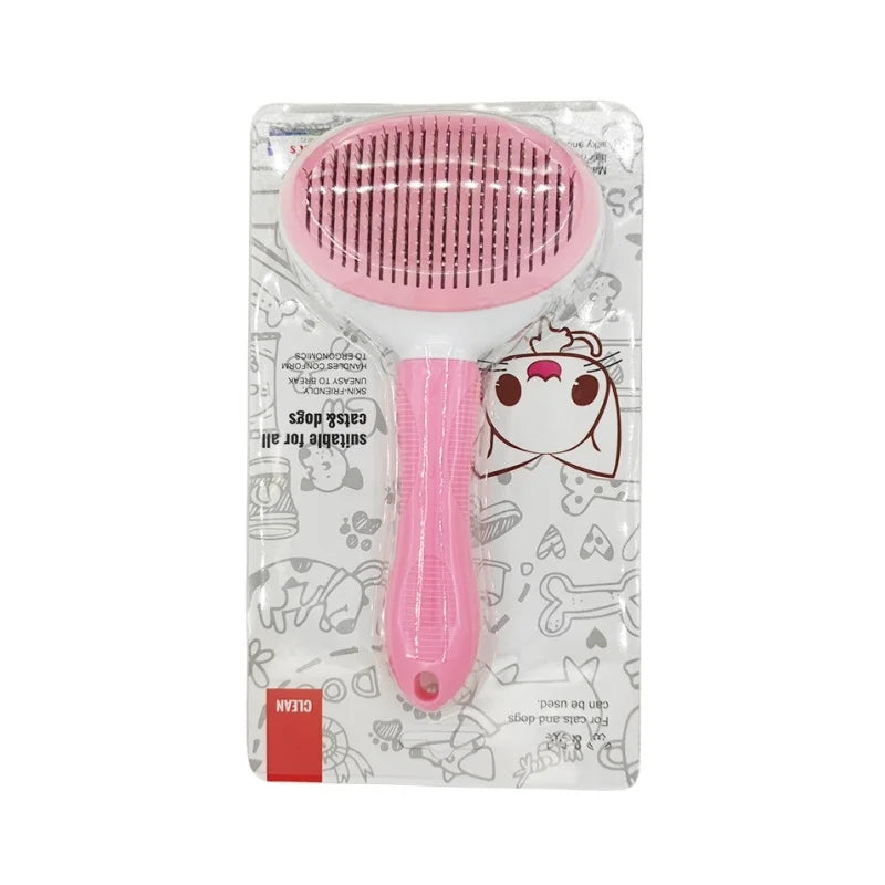 Self-Cleaning Pet Hair Remover / Cat &amp; Dog Slicker Brush