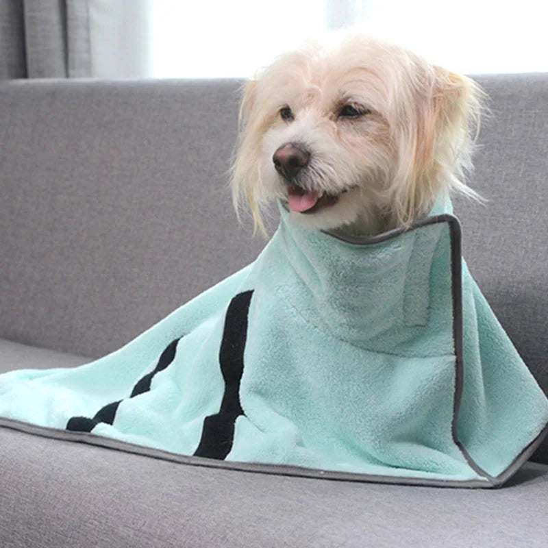 Quick-Dry Absorbent Bathrobe for Dogs and Cats