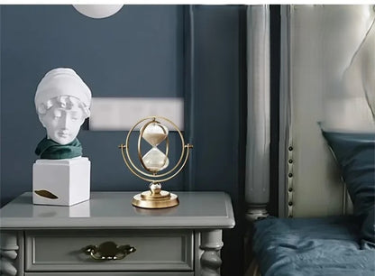 Vintage Rotating Brass Hourglass