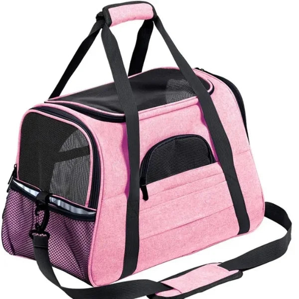 Travers Pet Carrier Airline Approved Travel Bag-pink