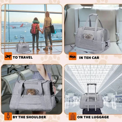 Travers Pet Carrier Airline Approved Travel Bag-details