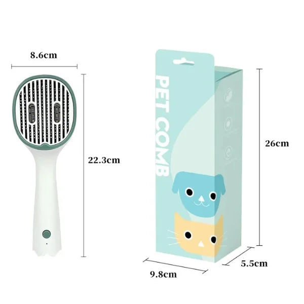 UVEPURE UVC 360° Self-Cleaning Pet Hair Remover-size