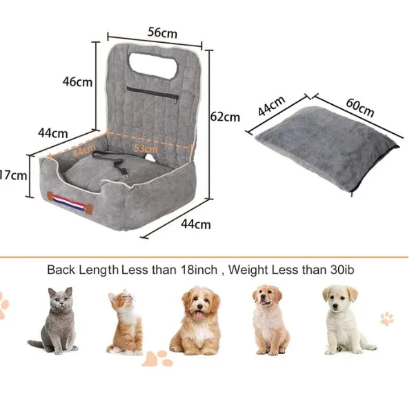 Vibe Flow Pet Carrier with Adjustable Safety Belt-size