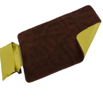 Waterproof Dog Bed RIVER | All-Season Foldable Pet Mat-brow