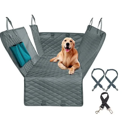 Waterproof Dog Bed RyDeCar Seat Protector Mat for Pets-grey