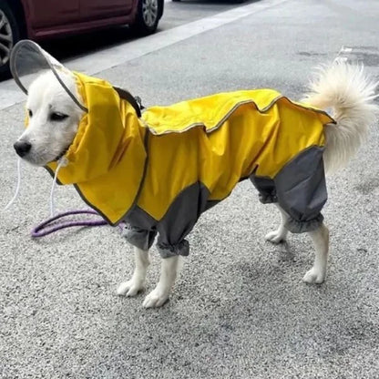 Waterproof Dog Raincoat with Hood-'