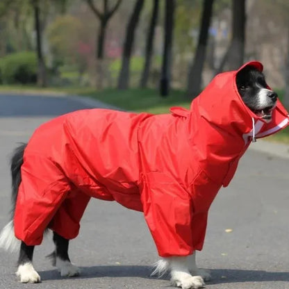 Waterproof Dog Raincoat with Hood*/