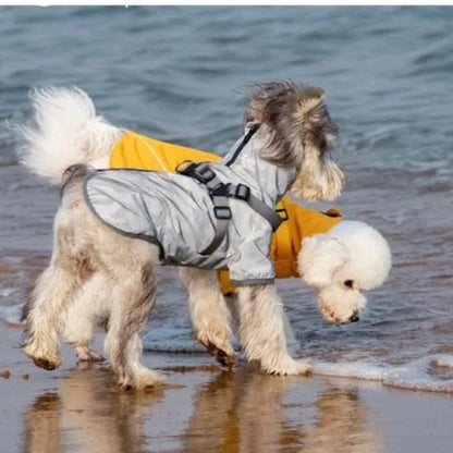 Waterproof Rain Dog Coats with Harness