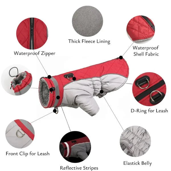 Waterproof Dog Coats Winter Aurapaw-