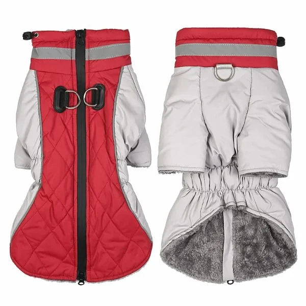 Waterproof Dog Coats Winter Aurapaw-red 01