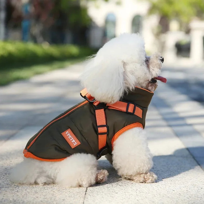 Woolo Dog Coats Winter Harness Warm,