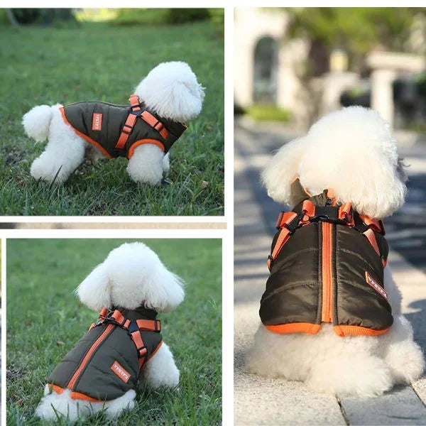 Woolo Dog Coats Winter Harness Warm,